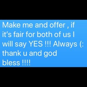Make offers (: